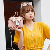PU Leather Bow-Knot Shoulder Bag Messenger Purse Bag Women Single Strap