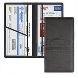 Car Registration Holder PU Leather Organizer for Vehicle Documents Cover