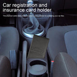 Car Registration Holder PU Leather Organizer for Vehicle Documents Cover