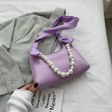 Crocodile Pattern Shoulder Bag for Women Casual Crossbody Handbag