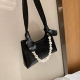 Crocodile Pattern Shoulder Bag for Women Casual Crossbody Handbag