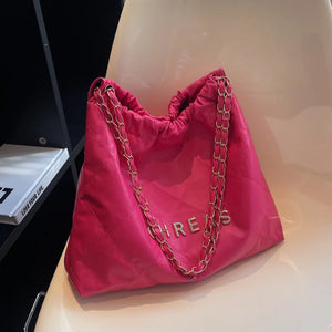 Vintage PU Leather Chain Shoulder Crossbody Tote Bags for Women