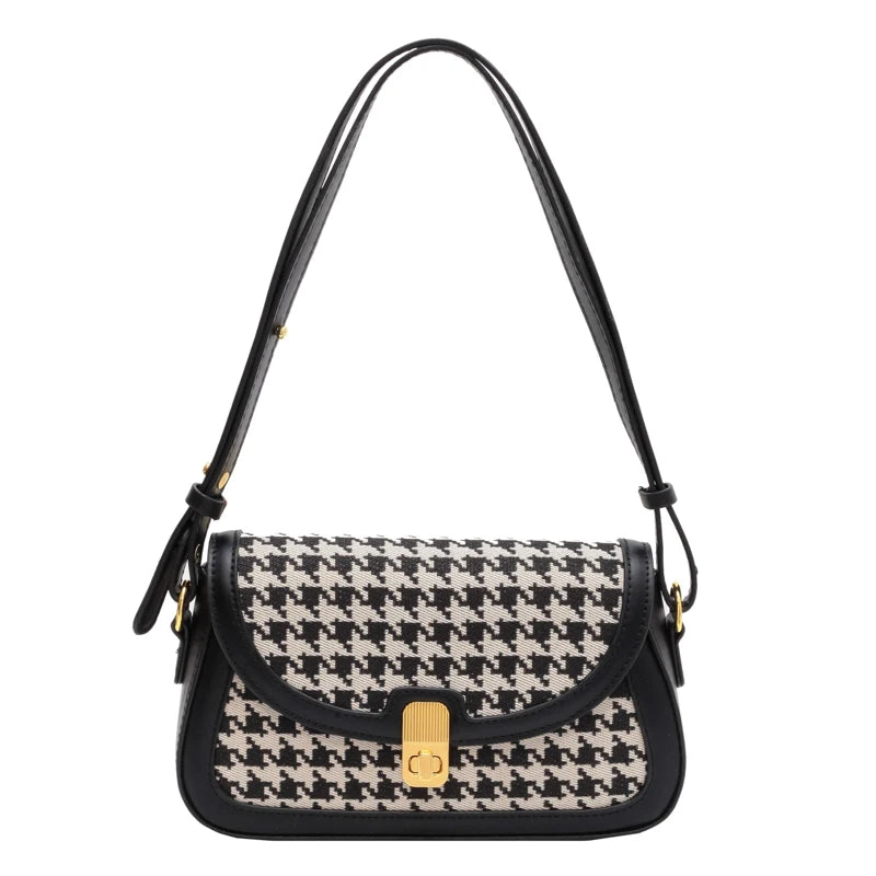 Classic Style Female Shoulder Bag Daily Purse Handbag Adjustable Straps