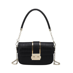 Classic Style Female Single Shoulder Passenger Bag with Wrist Strap