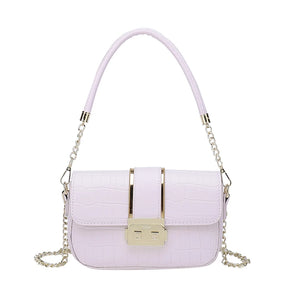 Classic Style Female Single Shoulder Passenger Bag with Wrist Strap