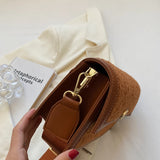 PU Leather Classic Style Women Handbag Adjustable Straps