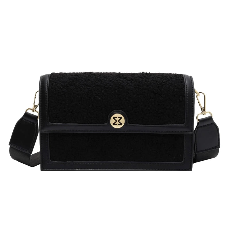 PU Leather Classic Style Women Handbag Adjustable Straps