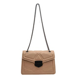 PU Leather Shoulder Bag Classic Style Multifunction Handbag