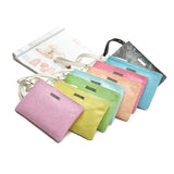 Leopard Hollow Famous PU Leather Clutch Handbag Purse Pouch