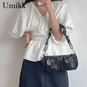 Soft PU Leather Commute Bag for Ladies Adjustable Multi-pockets