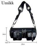 Soft PU Leather Commute Bag for Ladies Adjustable Multi-pockets