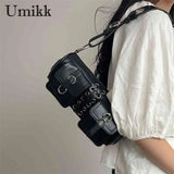 Soft PU Leather Commute Bag for Ladies Adjustable Multi-pockets