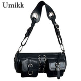 Soft PU Leather Commute Bag for Ladies Adjustable Multi-pockets