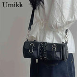 Soft PU Leather Commute Bag for Ladies Adjustable Multi-pockets