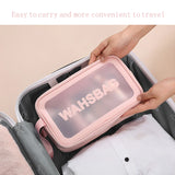 PU Leather Cosmetic Bag Travel Organizer with Zipper