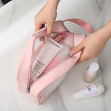 PU Leather Cosmetic Bag Travel Organizer with Zipper