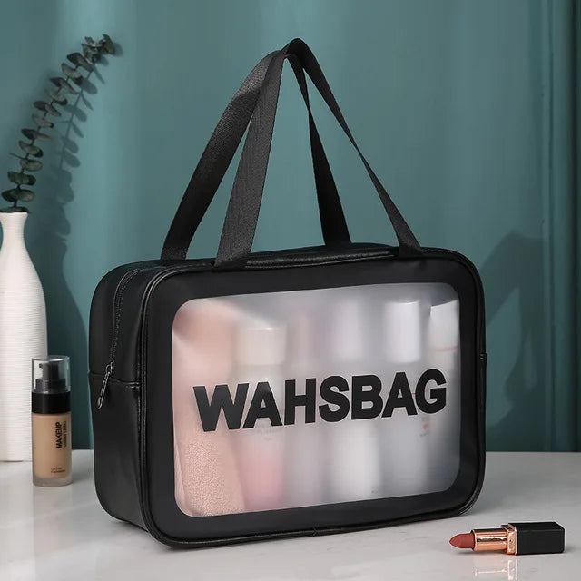 PU Leather Cosmetic Bag Travel Organizer with Zipper