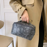 PU Leather Cosmetic Bag Women Travel Make Up Pouch Toiletry Organizer