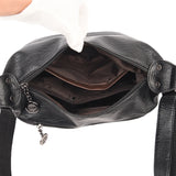 Retro PU Crossbody Bag Women Solid Color Handbag Shoulder Bag