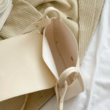 PU Leather Crossbody Bag Love Clasp Portable Soft for Weekend Vacation