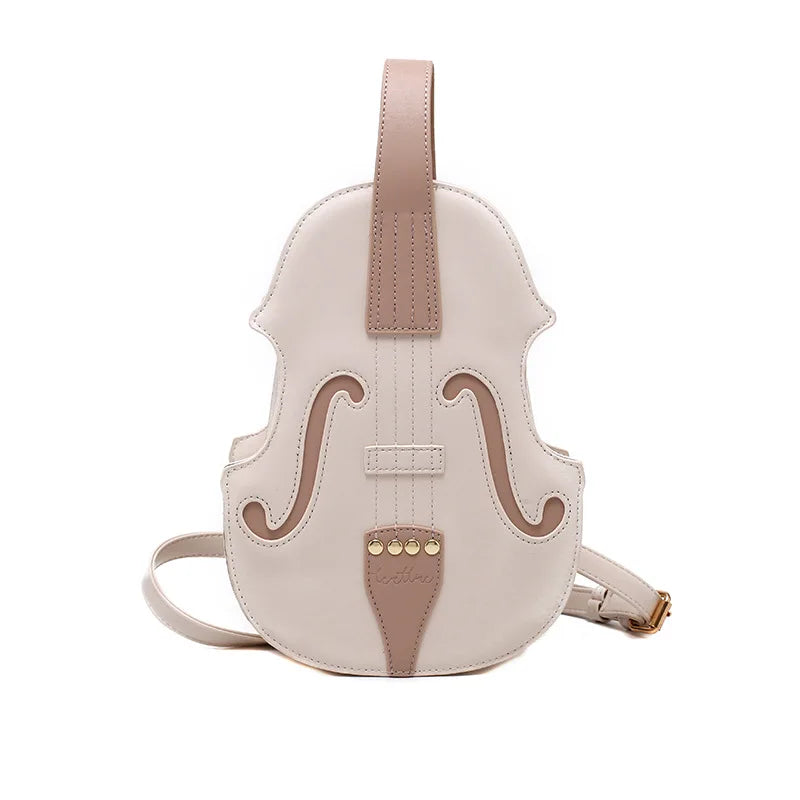 Vintage Violin Shape Shoulder Bag