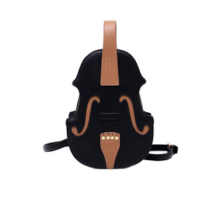 Vintage Violin Shape Shoulder Bag