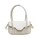 PU Leather Crossbody Bag with Adjustable Strap and Handle