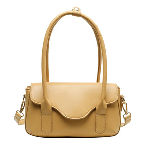 PU Leather Crossbody Bag with Adjustable Strap and Handle