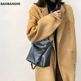 PU Leather Crossbody Bags with Braided Strap for Women