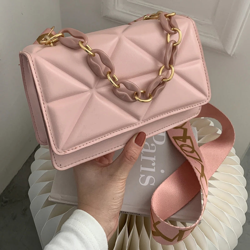 Crossbody Bag Quilted Flap Chain Shoulder Handbag Purse Tote
