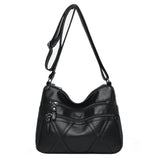 Solid PU Leather Crossbody Bags for Women