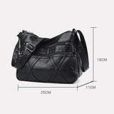 Solid PU Leather Crossbody Bags for Women