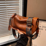 Tassels Shoulder Handbag Vintage Versatile Ladies Guitar Strap Messenger Bags