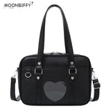 PU Leather Crossbody Bag Women Handbag Large Capacity Student A4 Book Bag