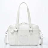 PU Leather Crossbody Bag Women Handbag Large Capacity Student A4 Book Bag