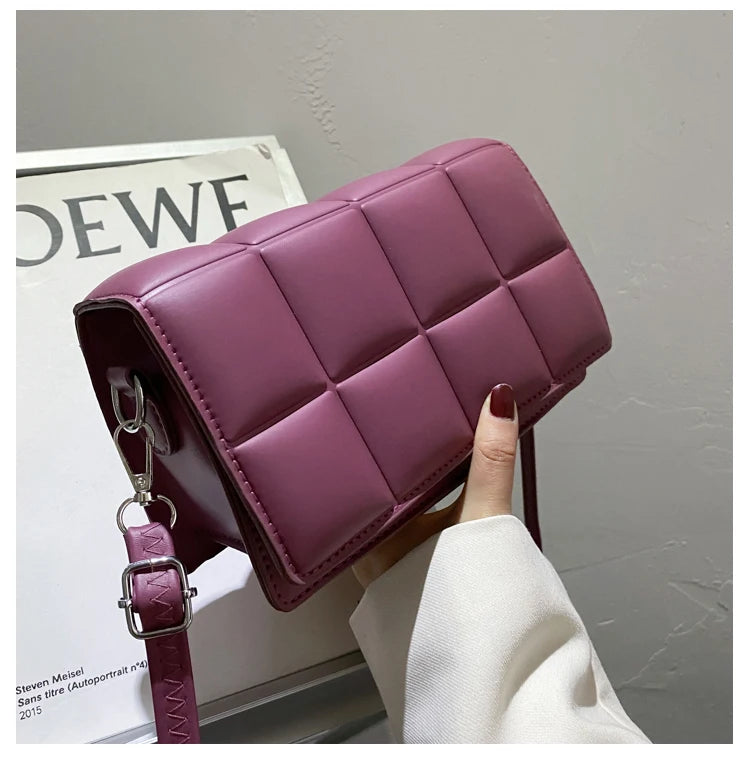 PU Leather Crossbody Bags for Women Solid Shoulder Handbags