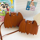 Funny Animal Pattern Crossbody Bag PU Leather Shoulder Messenger Handbag