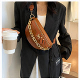 PU Leather Crossbody Chest bag Shoulder Bag for Women Girls Purses and Handbags