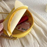 Cartoon Cat Baby Girls Shoulder Bag Coin Purse Mini Crossbody Bag