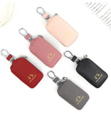 PU Leather Cat Women Car Key Holder House Keychain Bag Organizer