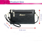 Embossed PU Leather Shoulder Bag Crossbody Multi-function Female Bag