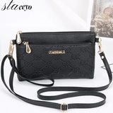 Embossed PU Leather Shoulder Bag for Women Crossbody Bag