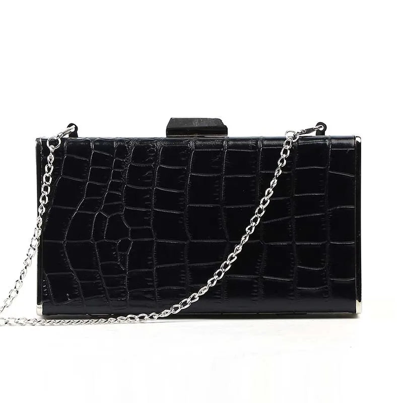 PU Leather Evening Envelope Clutch Party Handbag Shoulder Crossbody Evening Bags