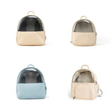 PU Leather Cat Bag Pet Backpack Travel Space Bags