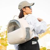 PU Leather Cat Bag Pet Backpack Travel Space Bags