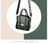 PU Leather Leisure Female Shoulder Bag with Wrist Strap