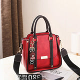 PU Leather Leisure Female Shoulder Bag with Wrist Strap