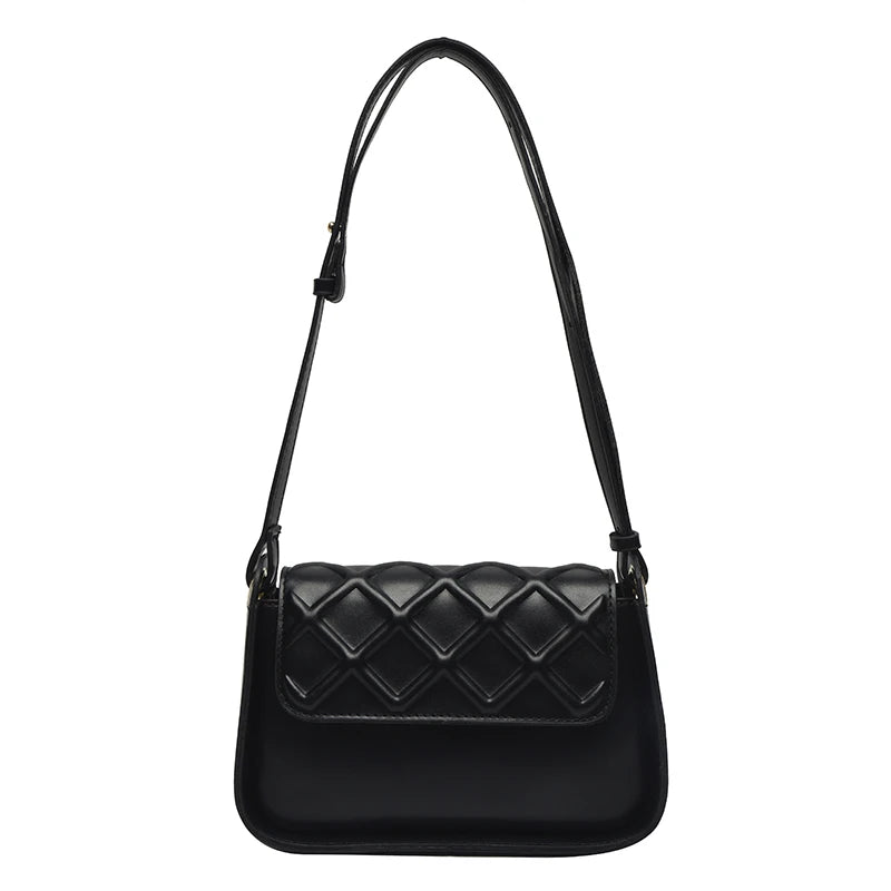 PU Leather Shoulder Bag Female Crossbody Bag with Special Highlights