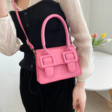 Casual PU Leather Mini Messenger Bag Women Shoulder Crossbody Handbag