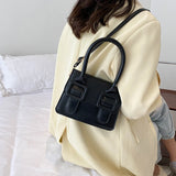 Casual PU Leather Mini Messenger Bag Women Shoulder Crossbody Handbag
